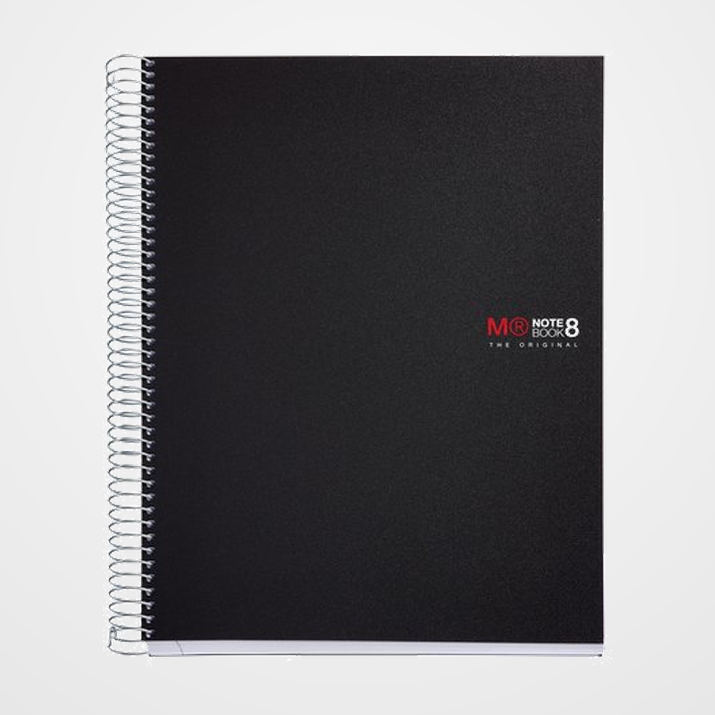 BLOC MIQUELRIUS THE ORIGINAL NOTEBOOK 8 micro.tapa PP A4 200h 70g CUADRIC.5x5 NEGRO