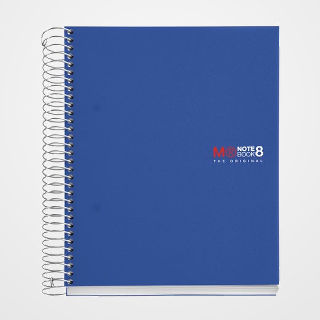 BLOC MIQUELRIUS THE ORIGINAL NOTEBOOK 8 micro.tapa PP A5 200h 70g CUADRIC.5x5 AZUL