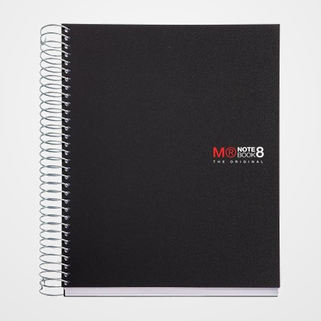 BLOC MIQUELRIUS THE ORIGINAL NOTEBOOK 8 micro.tapa PP A5 200h 70g CUADRIC.5x5 NEGRO