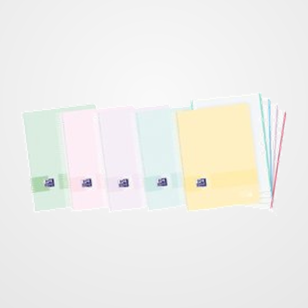 BLOC OXFORD SCHOOL EU.BOOK 4 LIVE&GO micro.tapa PP A6+ 120h CUADRIC.5x5 90g COL.PASTEL SUR.(5)