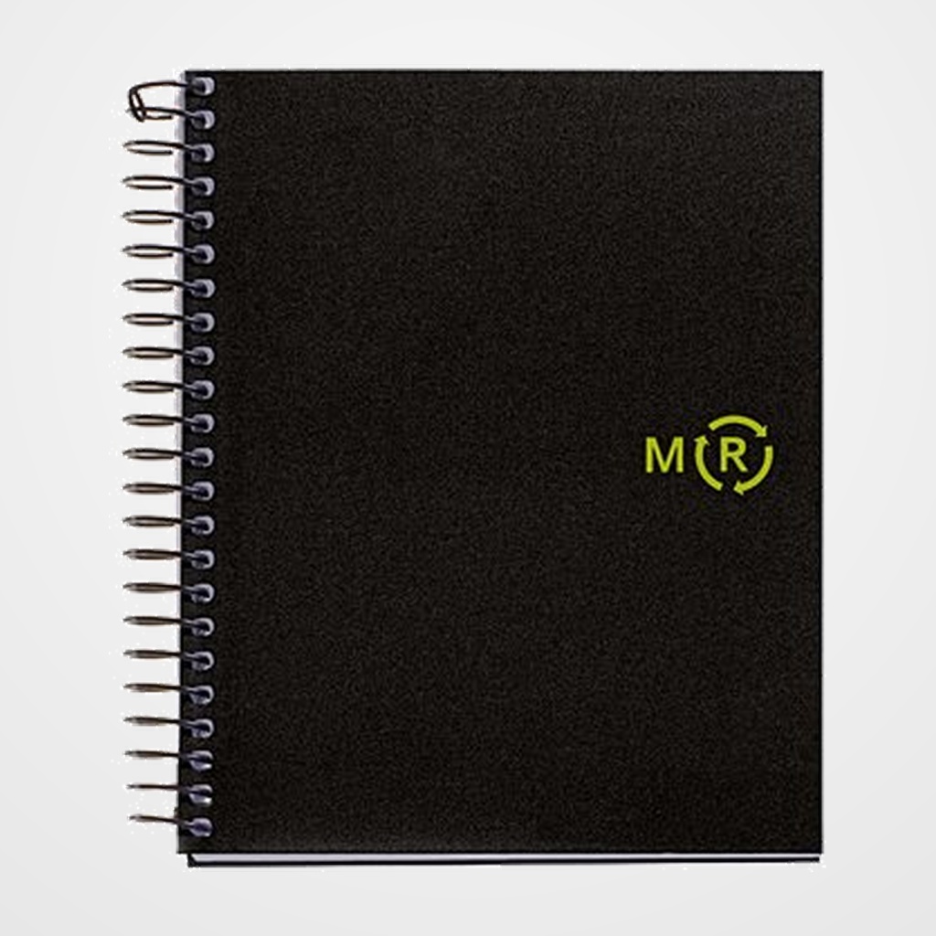 BLOC MIQUELRIUS ECO PP NOTEBOOK 4 micro.tapa PP A6 100h 80g CUADRIC.5x5 NEGRO