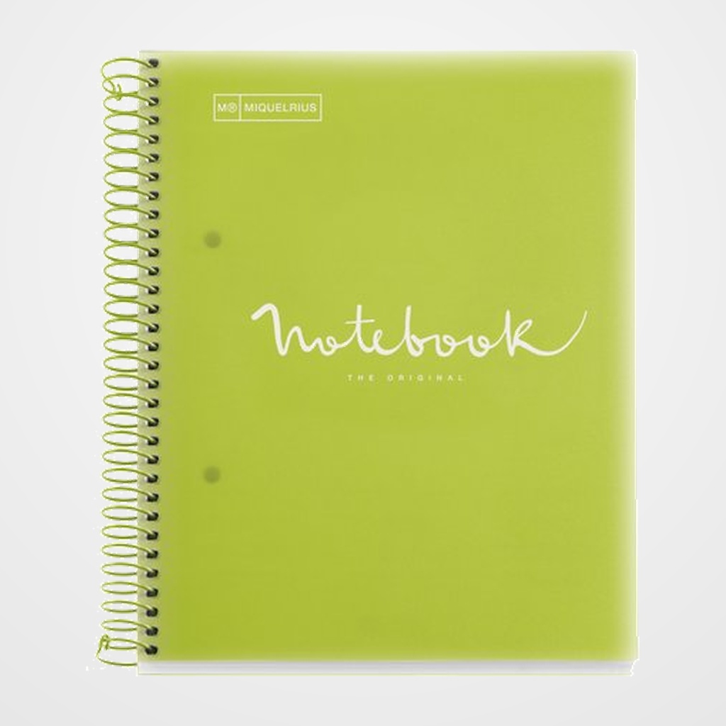 BLOC MIQUELRIUS EMOTIONS NOTEBOOK 5 micro.tapa PP A5 120h 90g CUADRIC.5x5 LIMA