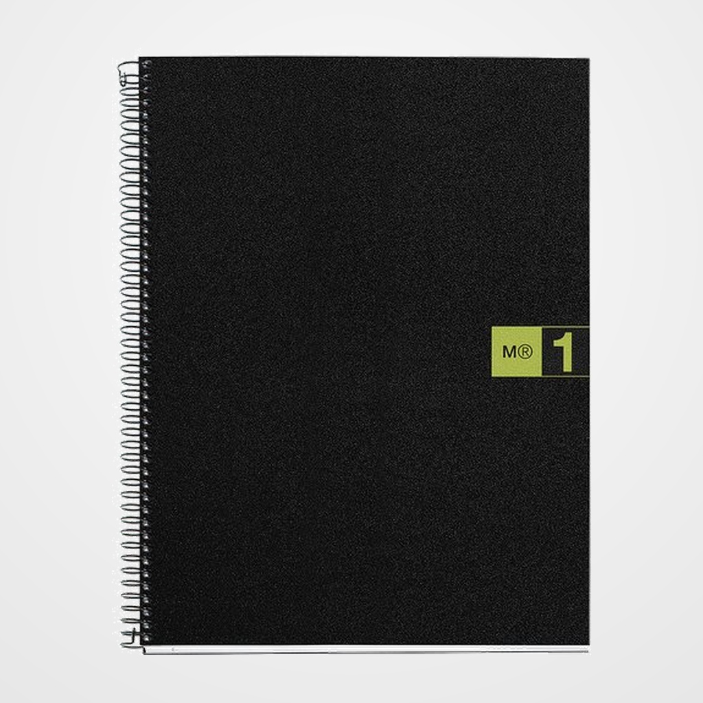 BLOC MIQUELRIUS THE ORIGINAL NOTEBOOK 1 micro.tapa PP A4 80h 70g CUADRIC.5x5 VERDE