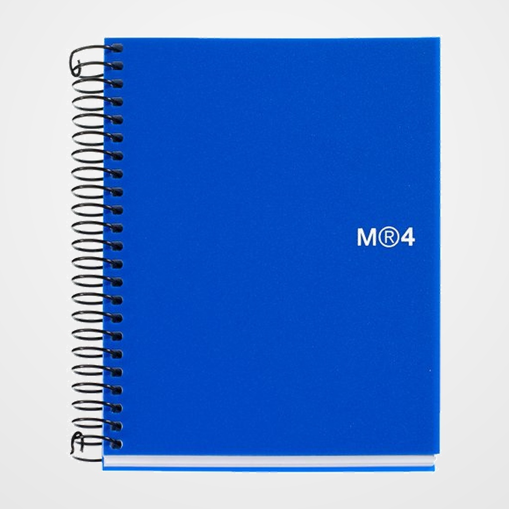 BLOC MIQUELRIUS THE ORIGINAL NOTEBOOK 4 micro.tapa PP A7 100h 70g CUADRIC.5x5 AZUL