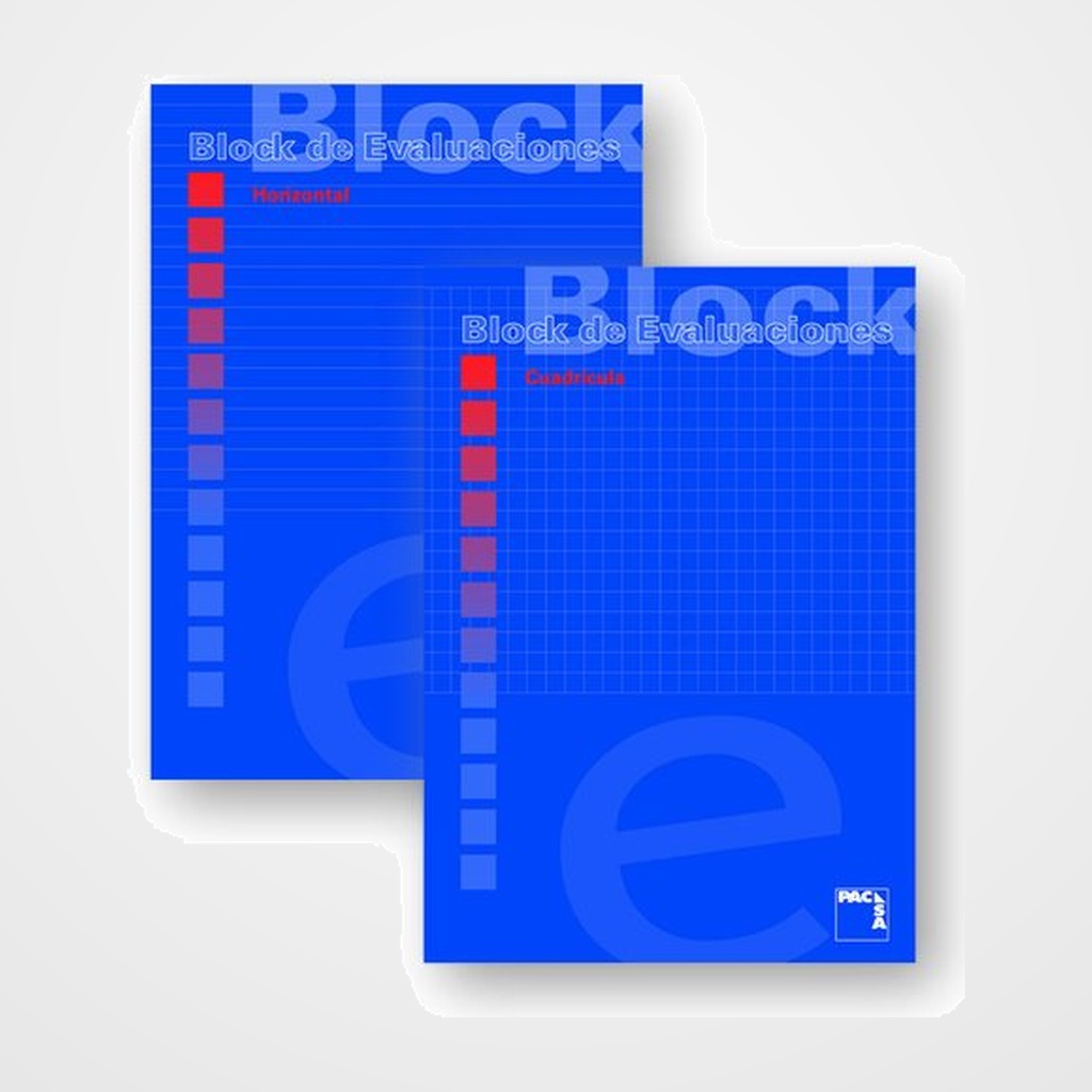 BLOC EVALUAC. PACSA A4 50h HORIZONTAL
