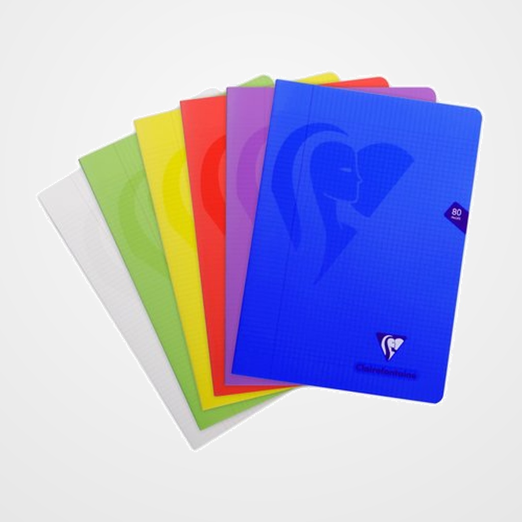 LIBRETA CLAIREFONTAINE POLIPROLILENO A4 48 HJS. 4X4