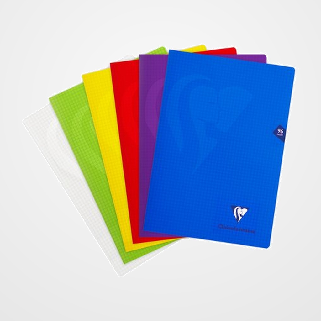 LIBRETA CLAIREFONTAINE POLIPROLILENO A4 48 HJS. 5X5