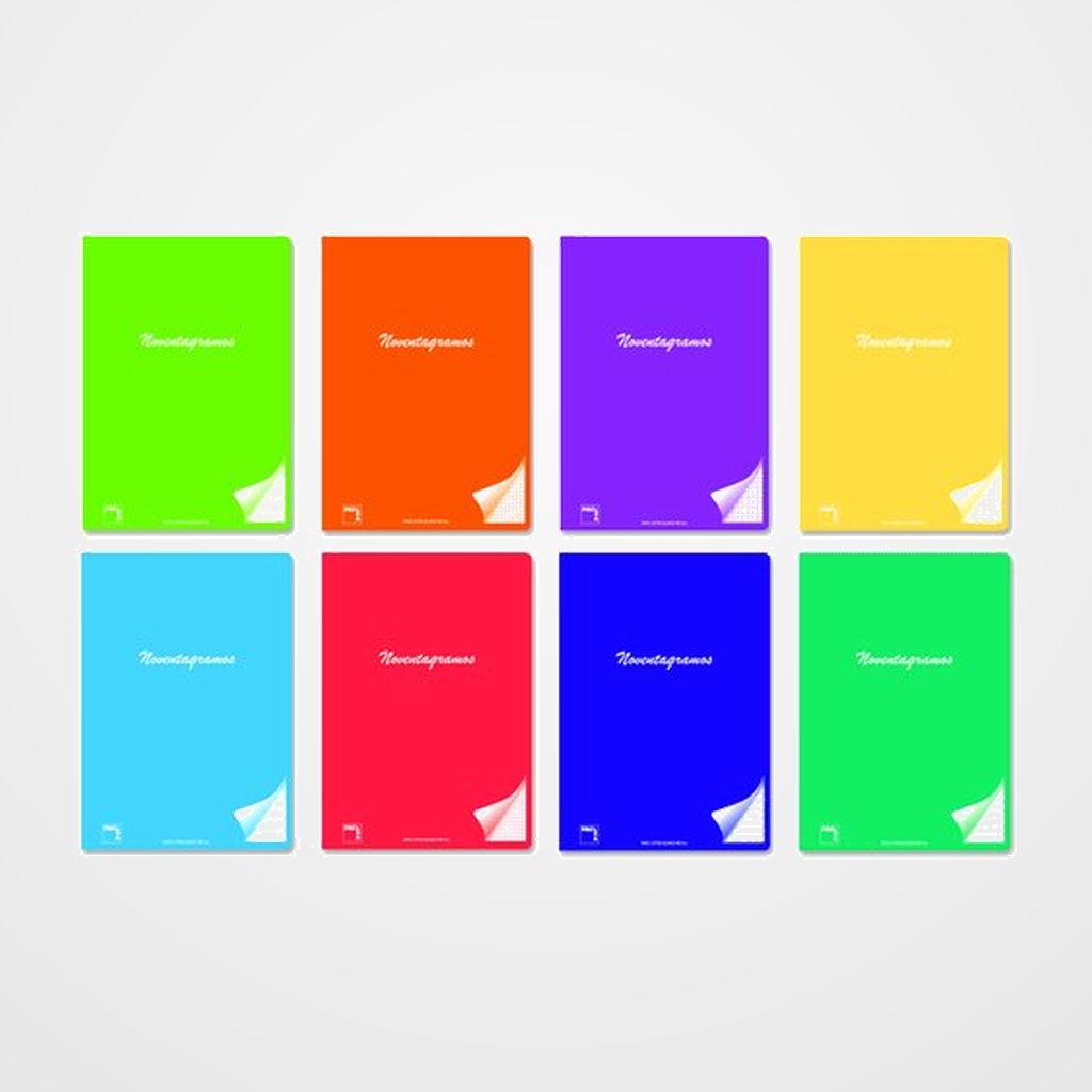 LIBRETA PACSA NOVENTAGRAMOS A4 48h SEYES SURTIDO (8 col.)