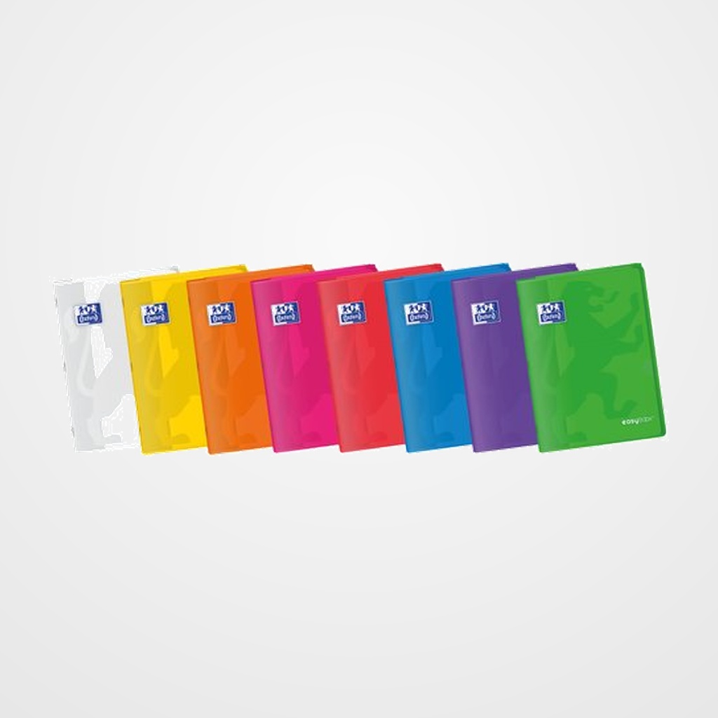 LIBRETA GRAPADA OXFORD SCHOOL EASYBOOK A4 48h CUADRIC.4x4 COL.VIVOS SUR.(8)