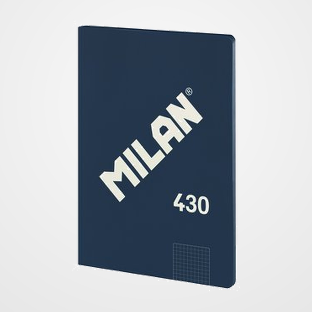 LIBRETA MILAN 430 since 1918 A4 48h CUADRIC.5x5 95g AZUL