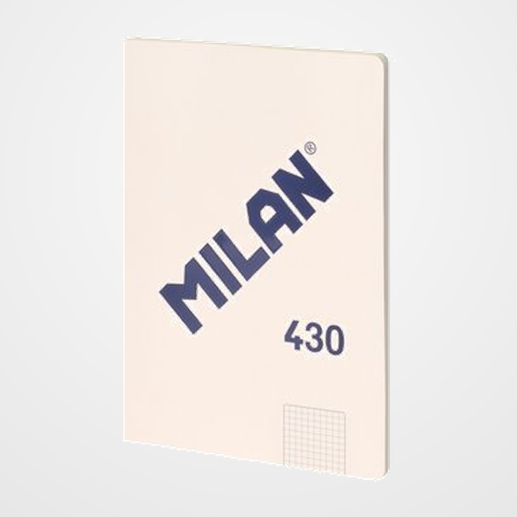LIBRETA MILAN 430 since 1918 A4 48h CUADRIC.5x5 95g BEIGE