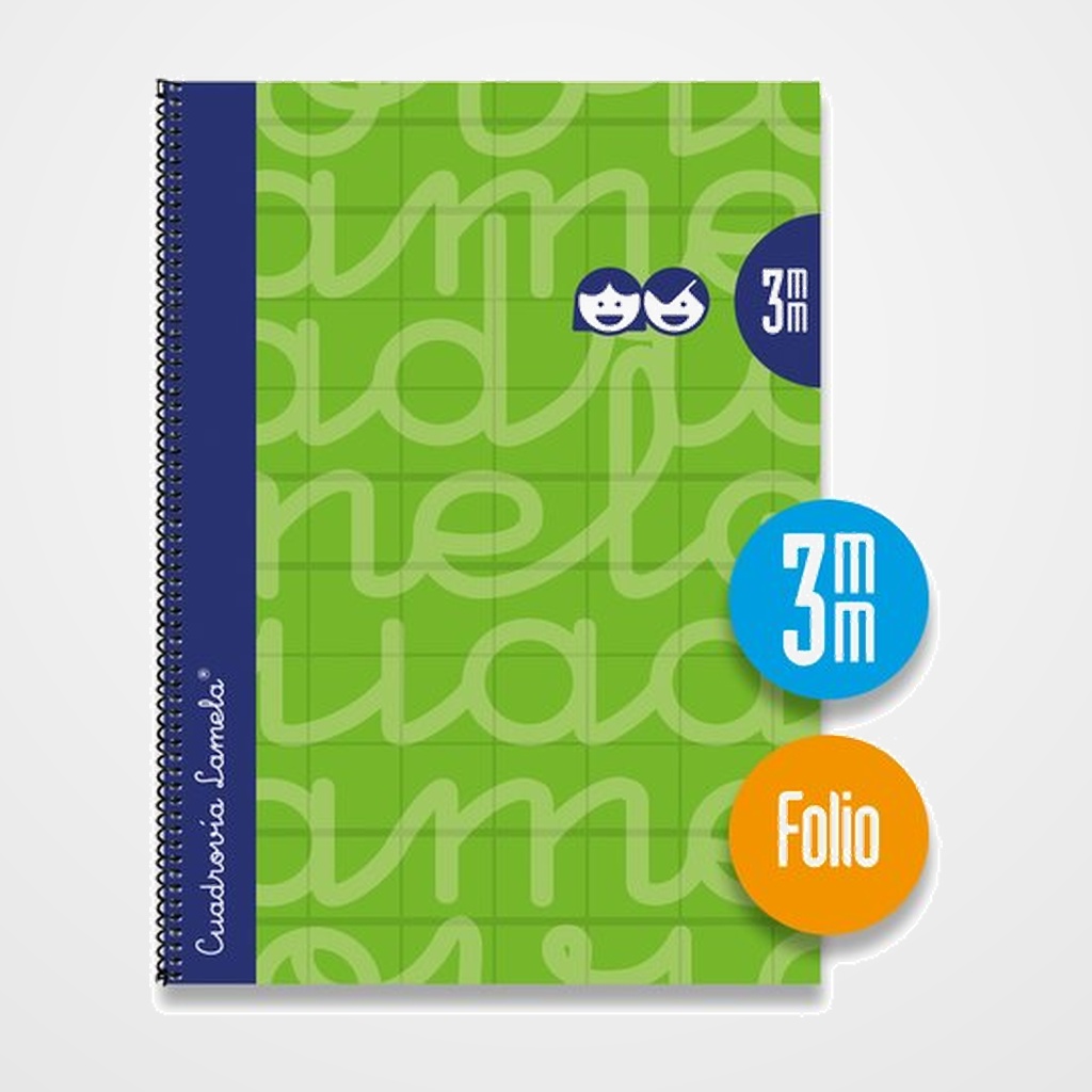 LAMELA BLOC tapa FORRADA Fº 80h CUADROVIA 3 mm VERDE