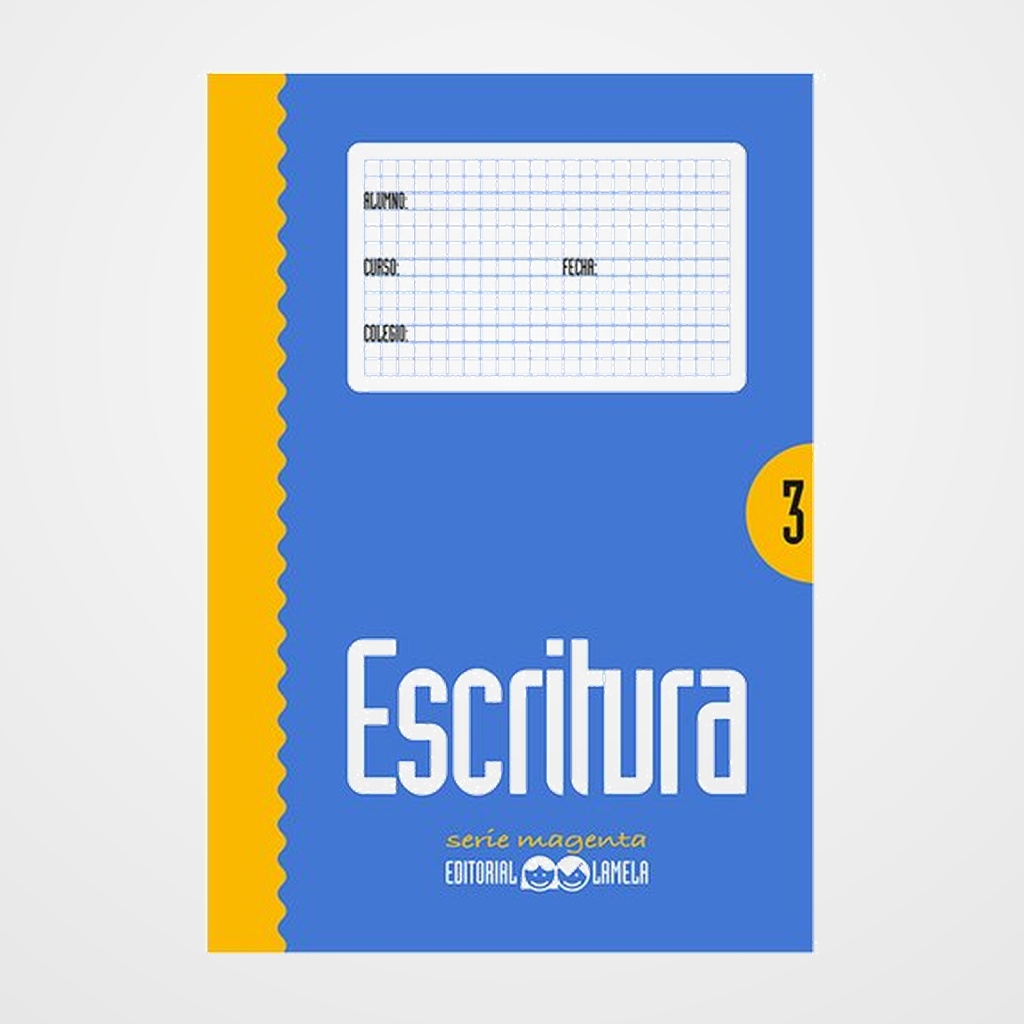 CUADERNO LAMELA ESCRITURA Magenta Nº 3