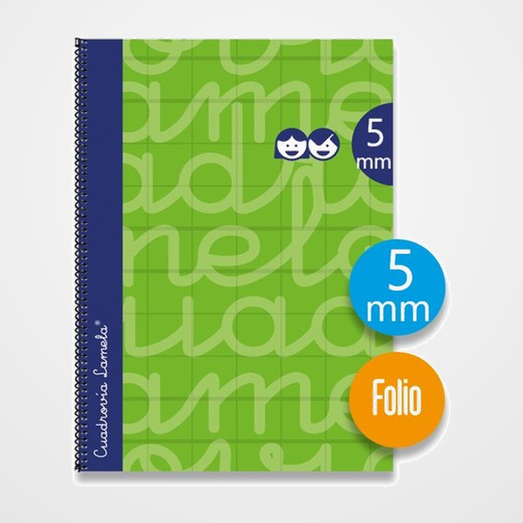 LAMELA BLOC tapa FORRADA Fº 80h CUADROVIA 5 mm VERDE