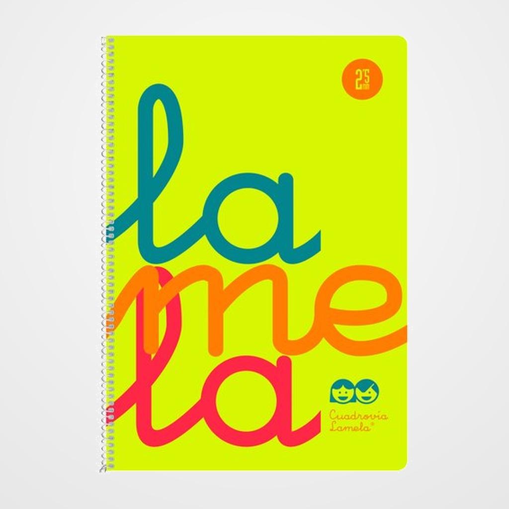 LAMELA BLOC tapa POLIPROPILENO Fº 80h CUADROVIA 2,5 mm AMARILLO