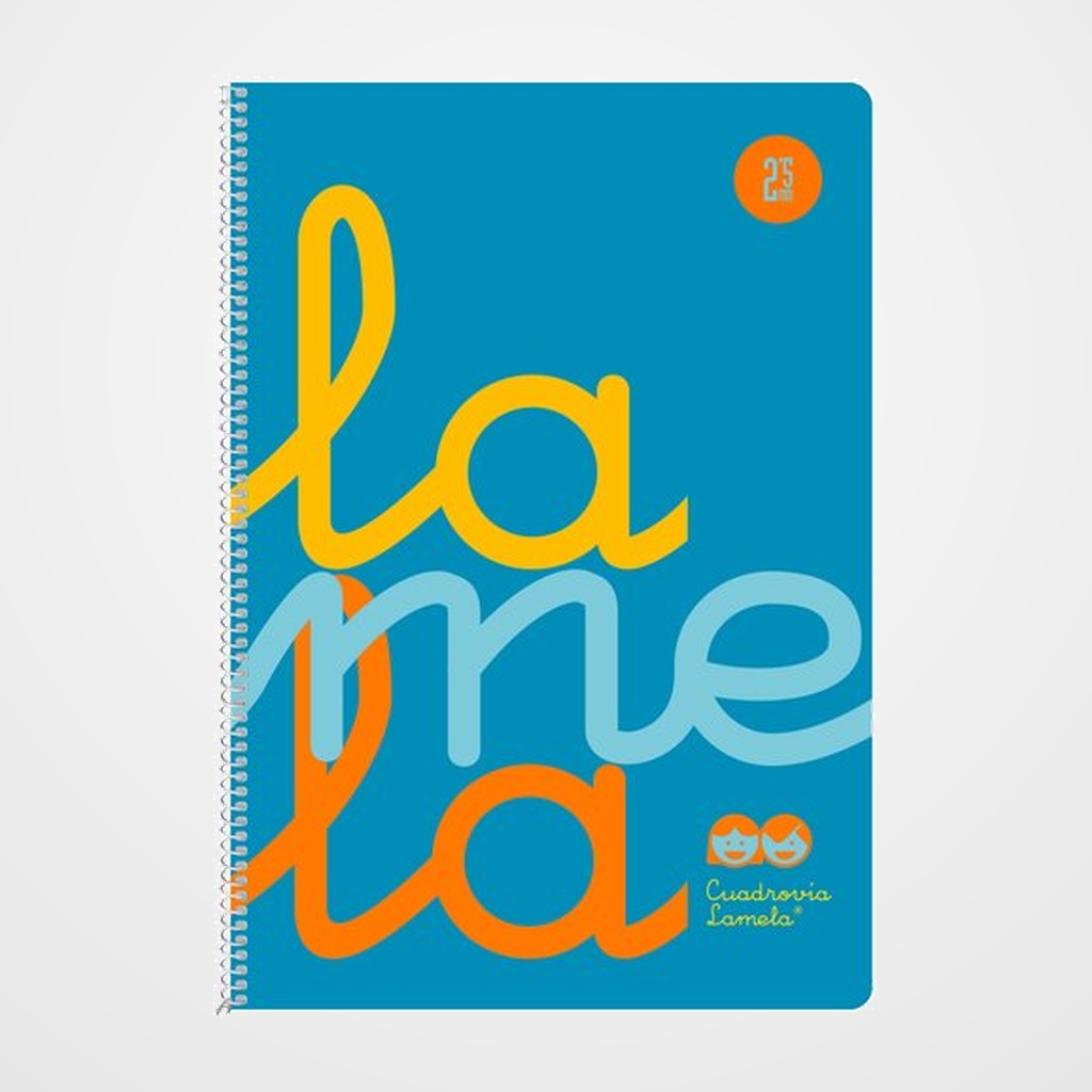 LAMELA BLOC tapa POLIPROPILENO Fº 80h CUADROVIA 2,5 mm AZUL