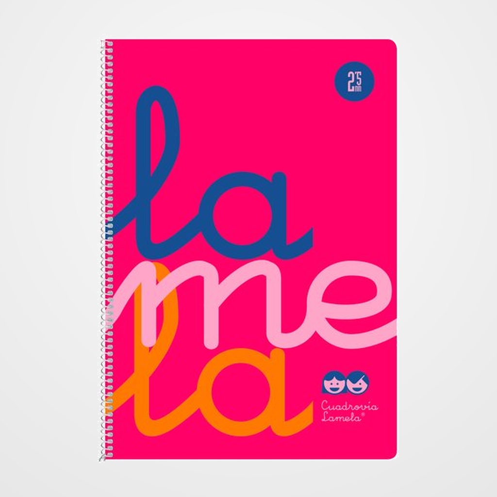 LAMELA BLOC tapa POLIPROPILENO Fº 80h CUADROVIA 2,5 mm ROSA