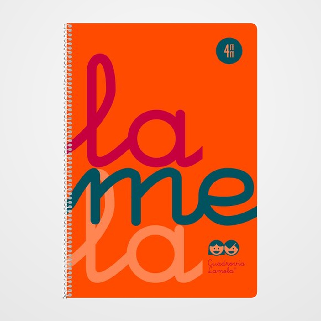 LAMELA BLOC tapa POLIPROPILENO Fº 80h CUADROVIA 4 mm NARANJA