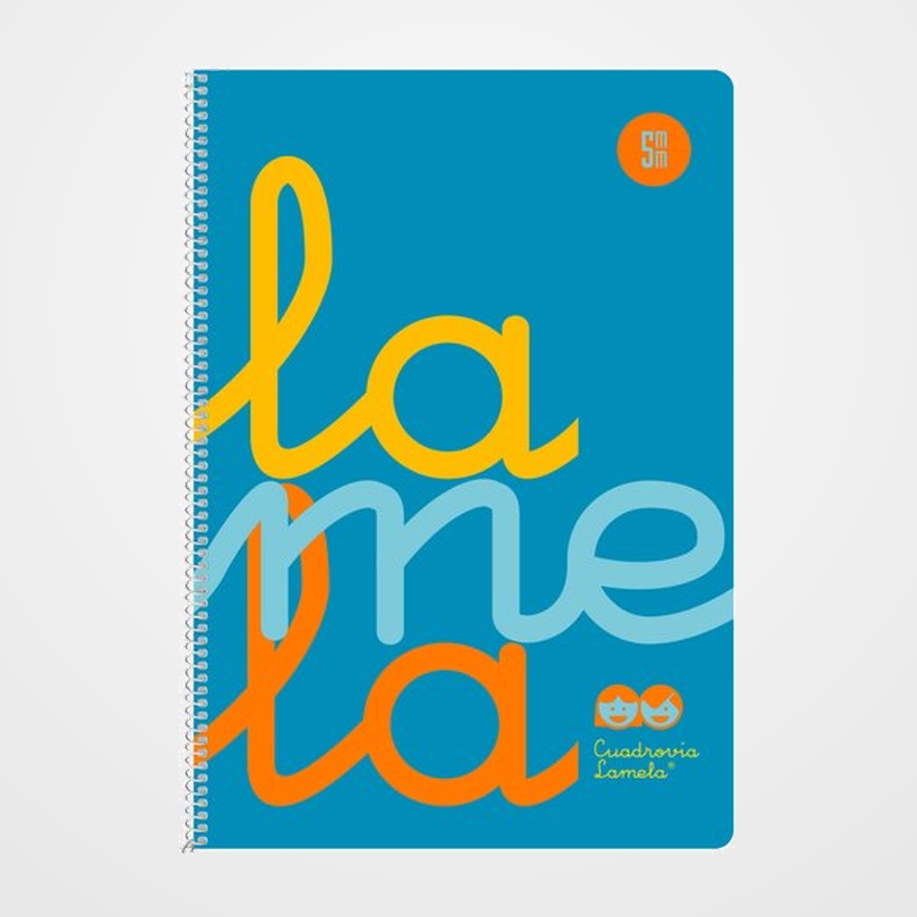 LAMELA BLOC tapa POLIPROPILENO Fº 80h CUADROVIA 5 mm AZUL