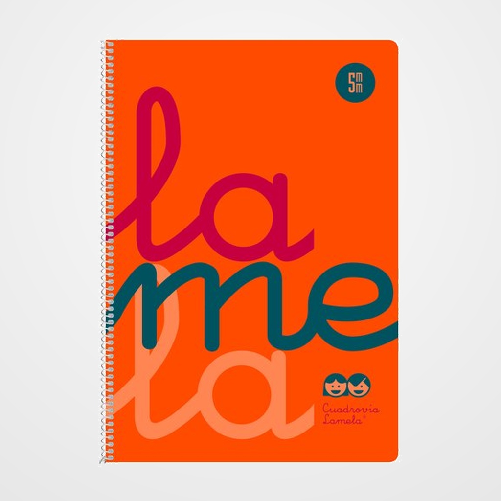 LAMELA BLOC tapa POLIPROPILENO Fº 80h CUADROVIA 5 mm NARANJA