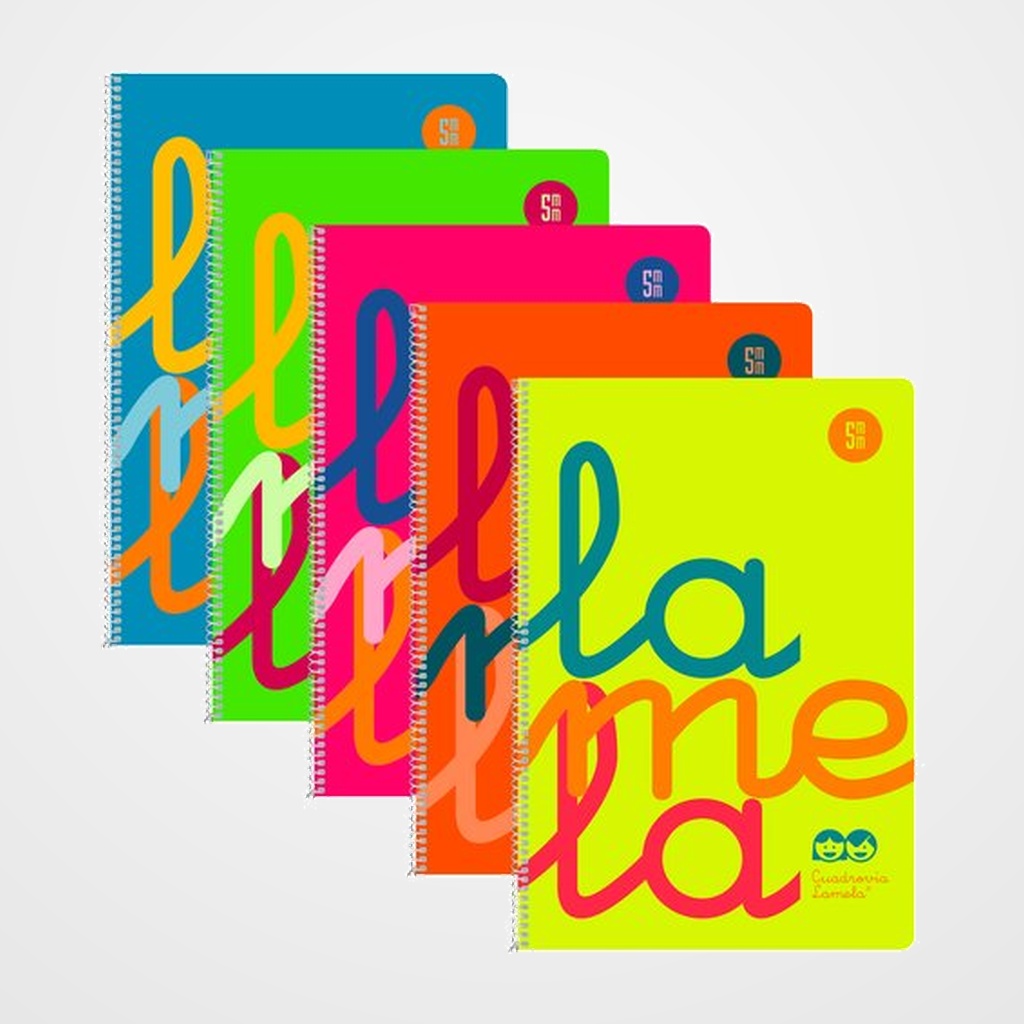 LAMELA BLOC tapa POLIPROPILENO Fº 80h CUADROVIA 5 mm SURTIDOS (6 col.)