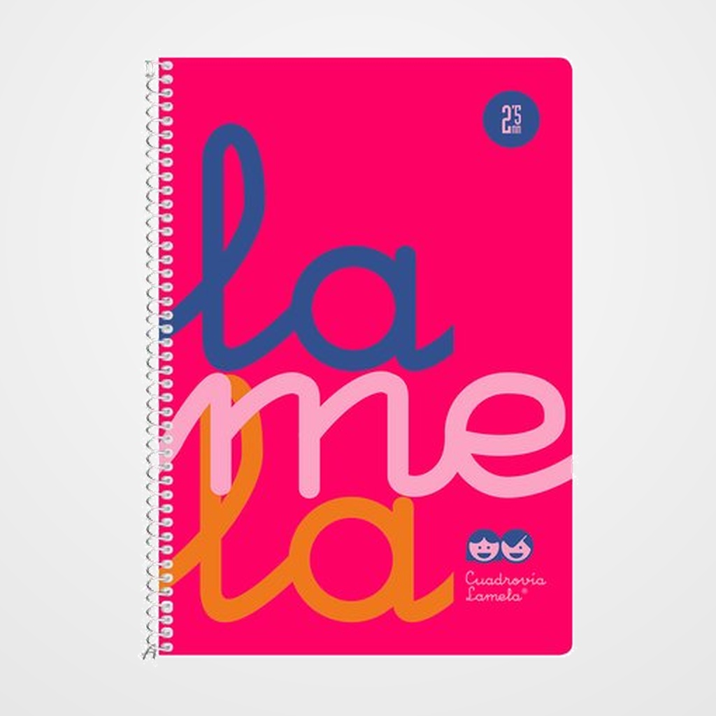 LAMELA BLOC tapa POLIPROPILENO 4º 80h CUADROVIA 2,5 mm ROSA