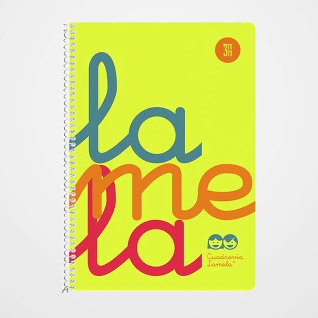 LAMELA BLOC tapa POLIPROPILENO 4º 80h CUADROVIA 3 mm AMARILLO