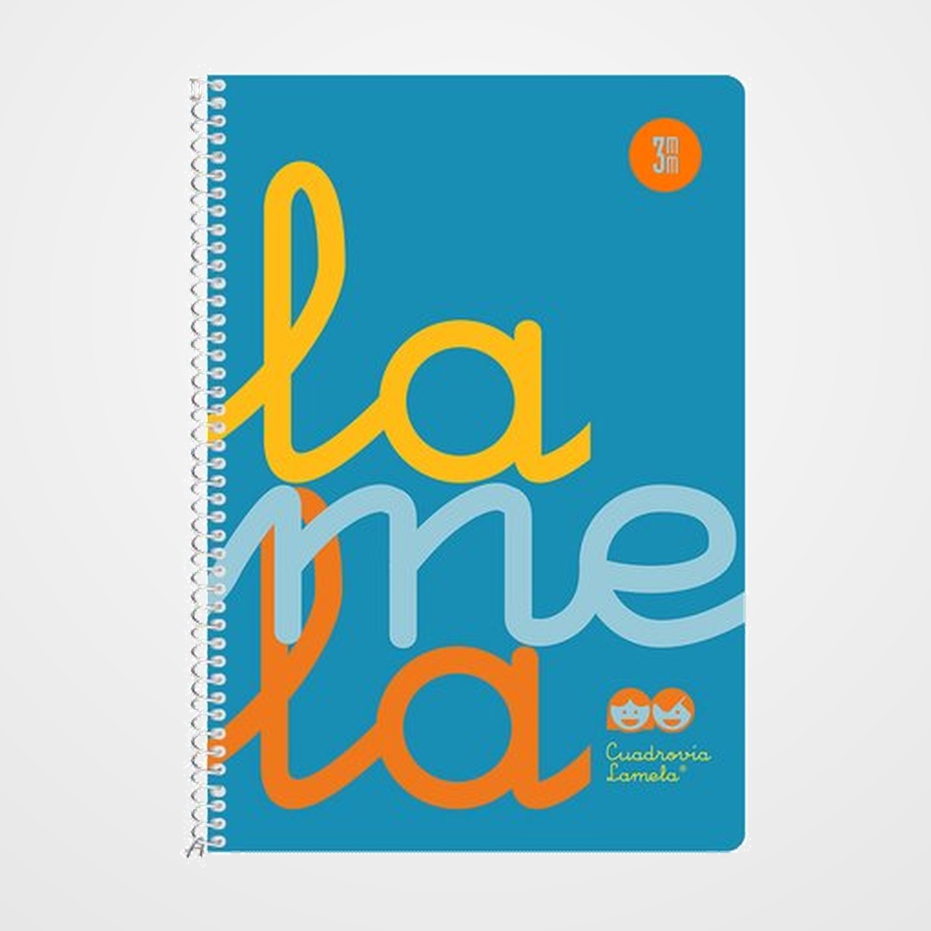 LAMELA BLOC tapa POLIPROPILENO 4º 80h CUADROVIA 3 mm AZUL