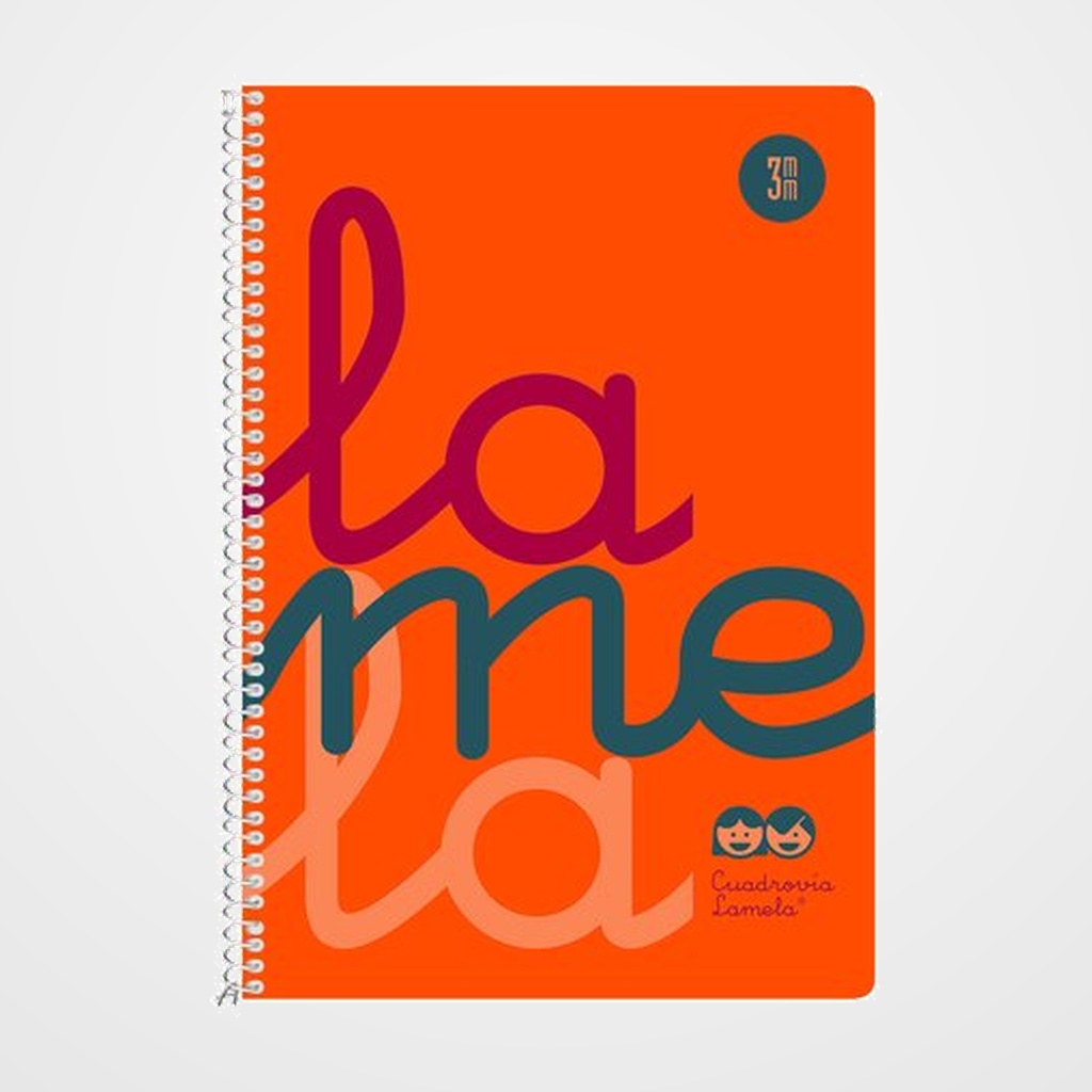 LAMELA BLOC tapa POLIPROPILENO 4º 80h CUADROVIA 3 mm NARANJA