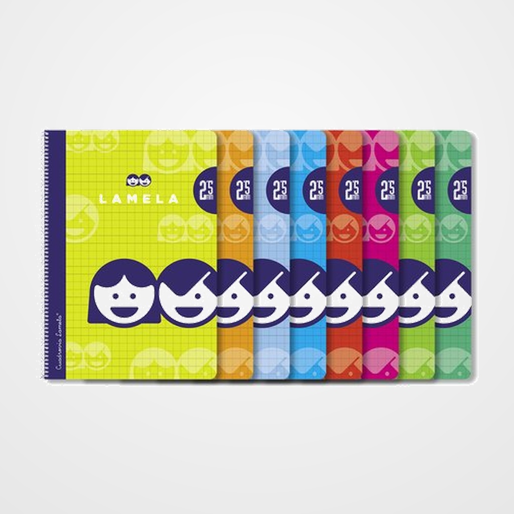 LAMELA BLOC tapa BLANDA Fº 80h CUADROVIA 2,5 mm (8 col.surt.)