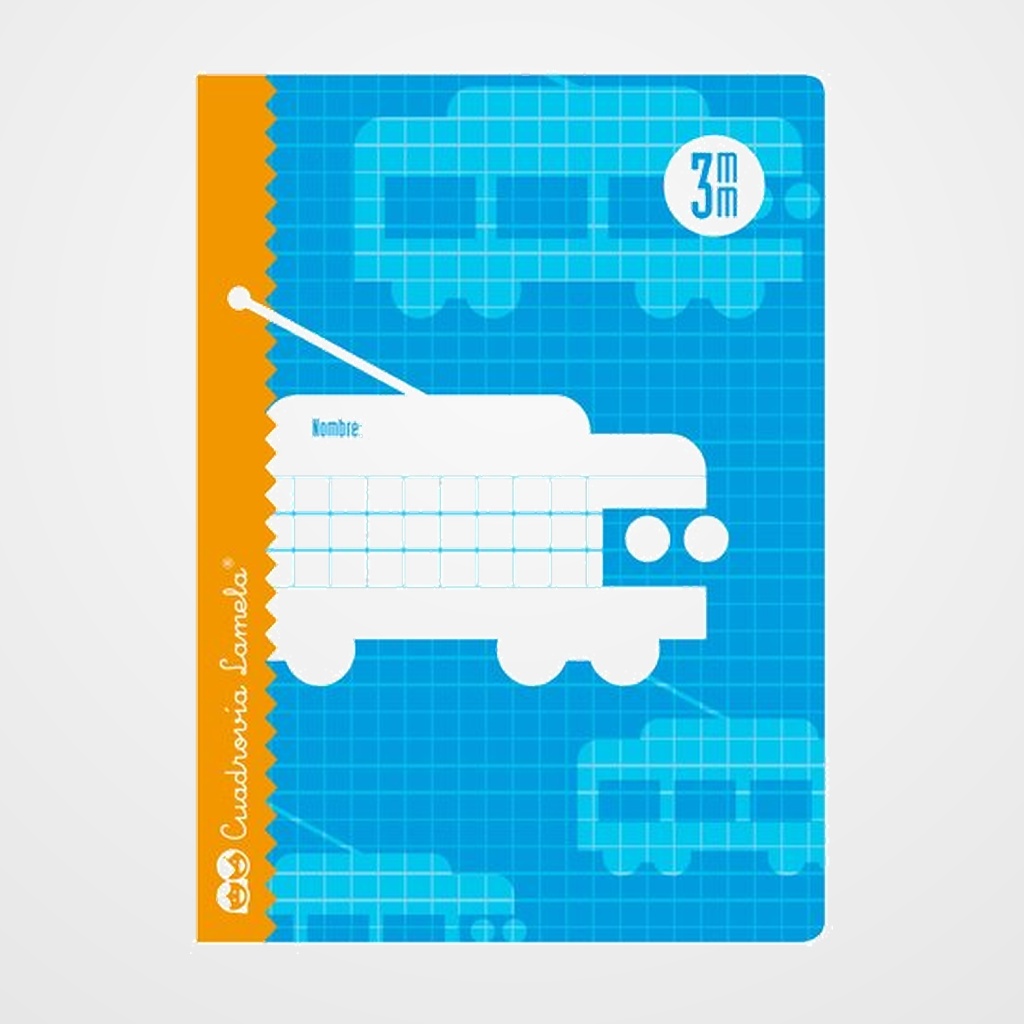 LAMELA LIBRETA GRAPADA 30h 4º CUADROVIA 3 mm