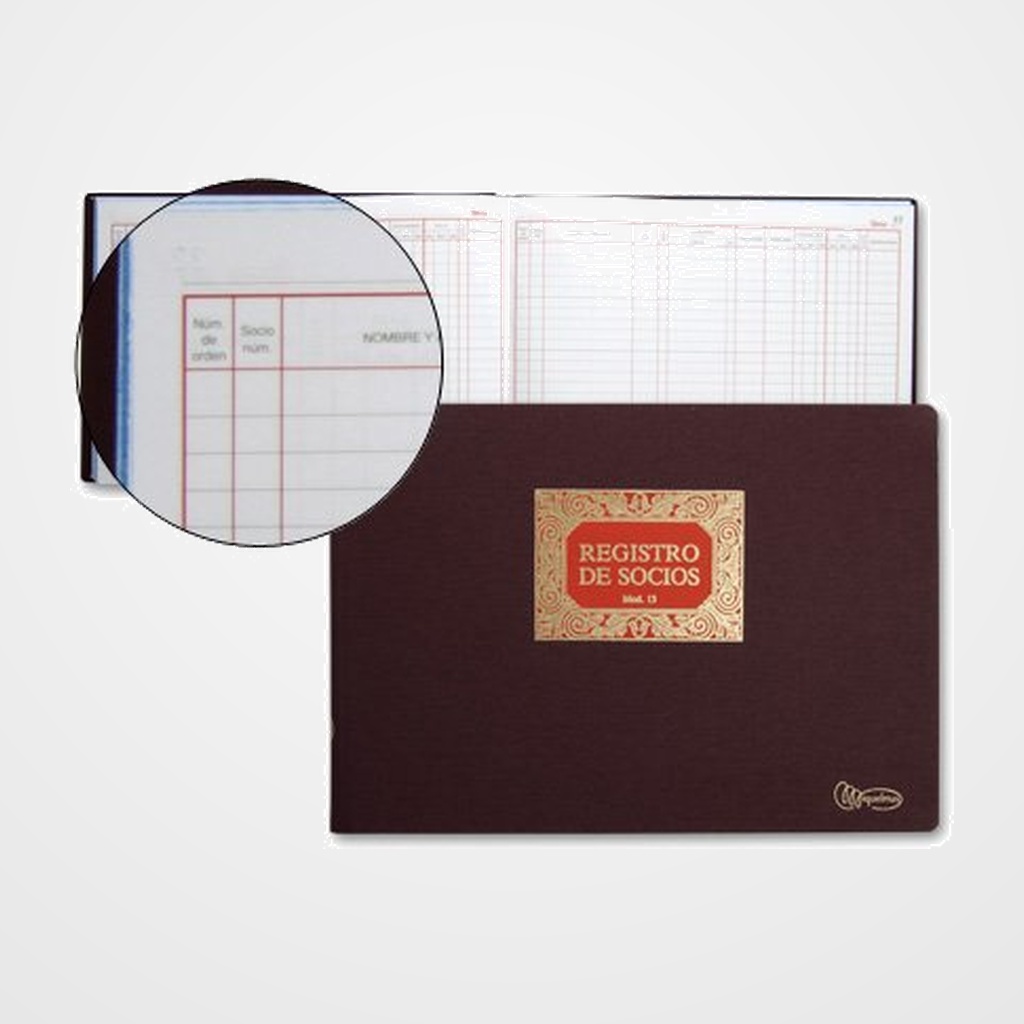 LIBRO CONTABILIDAD Fº Nº 13 REGISTRO DE SOCIOS