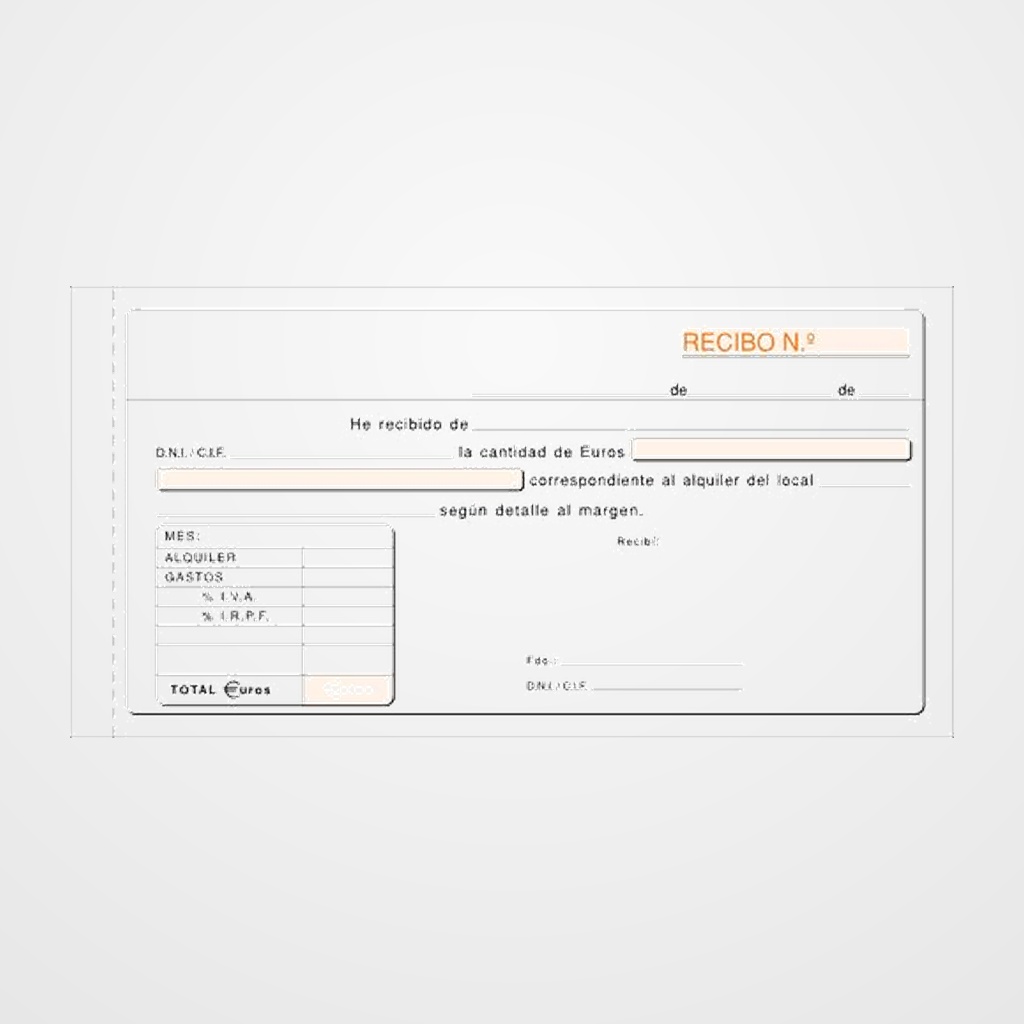 TALONARIO ALQUILER IVA DUPLICADO LOAN