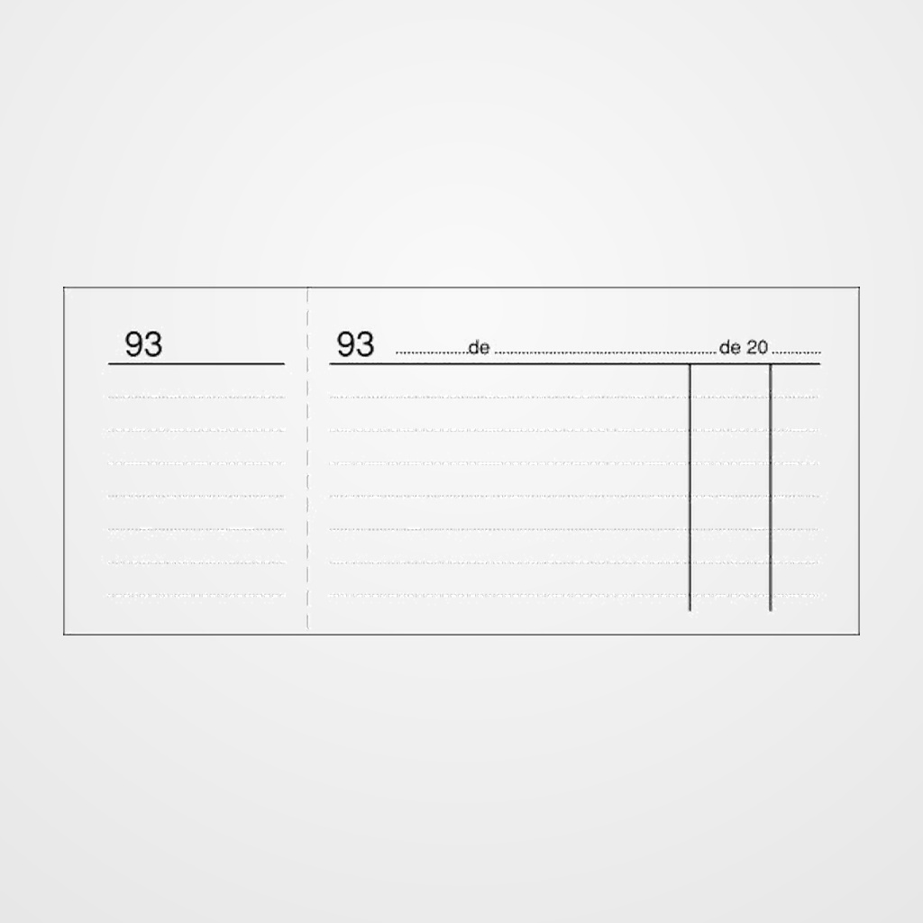 TALONARIO CAJA 3 DE 4º NUMERADOS LOAN BLANCO