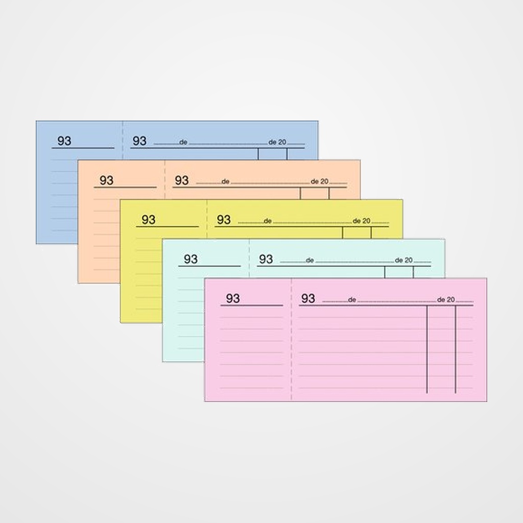 TALONARIO CAJA 3 DE 4º NUMERADOS LOAN ROSA