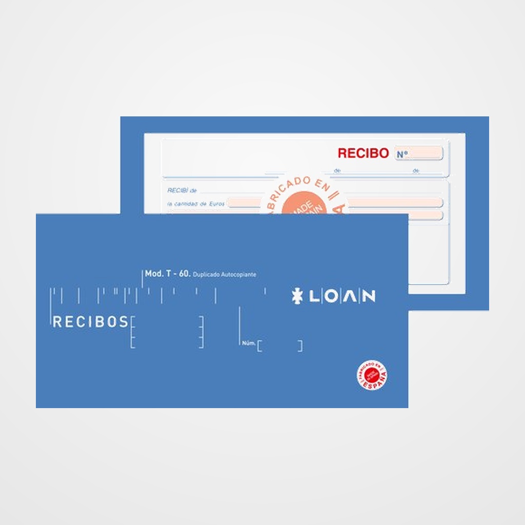 TALONARIO RECIBOS DUPLICADO LOAN