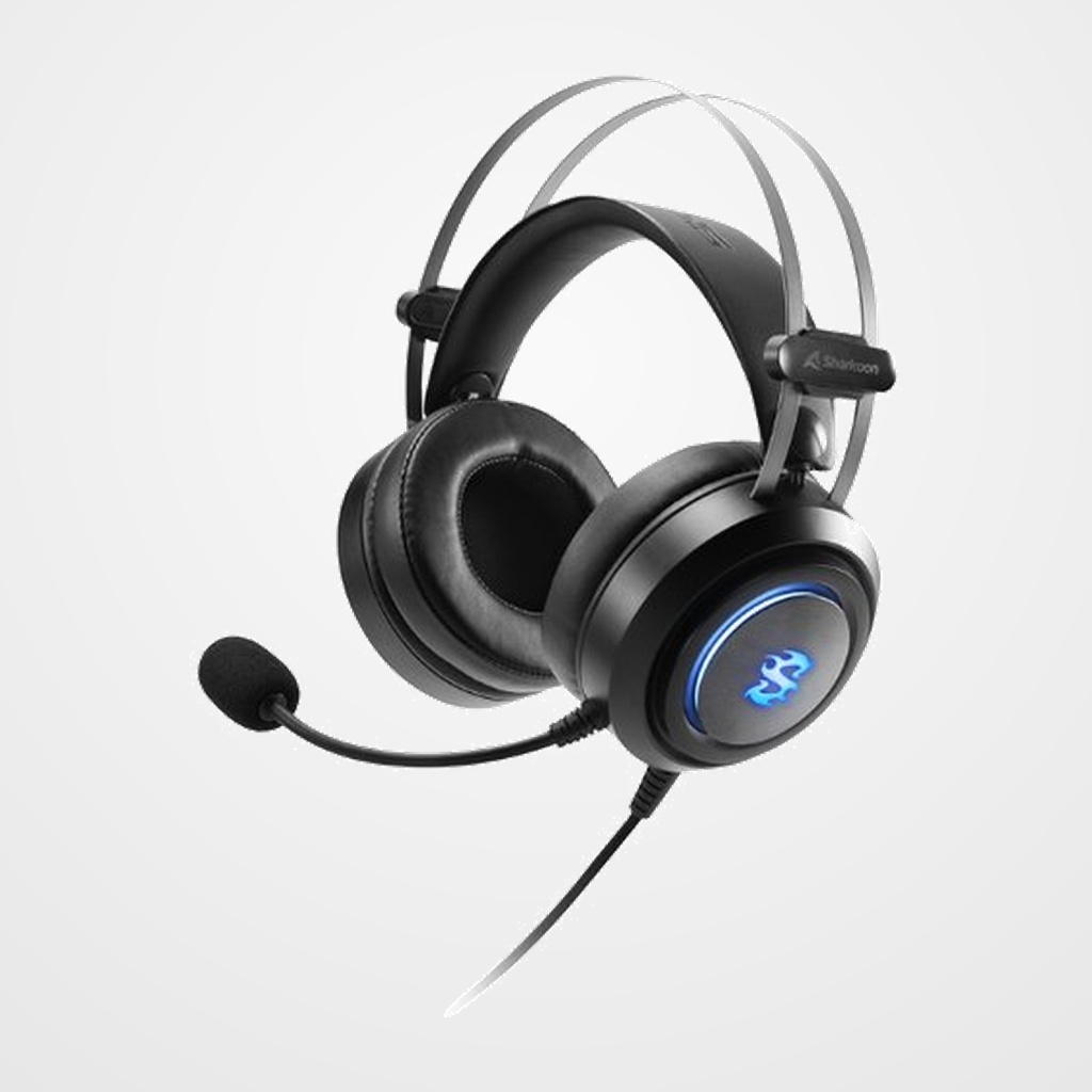 [42501648] AURICULARES GAMING SHARKOON SGH30 USB CON MICROFONO NEGRO