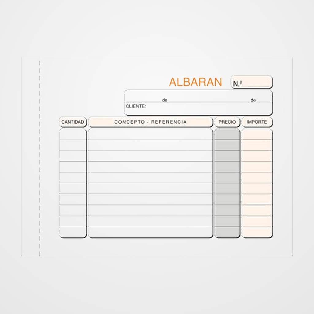 TALONARIO ALBARANES 8º APDO DUPLI LOAN