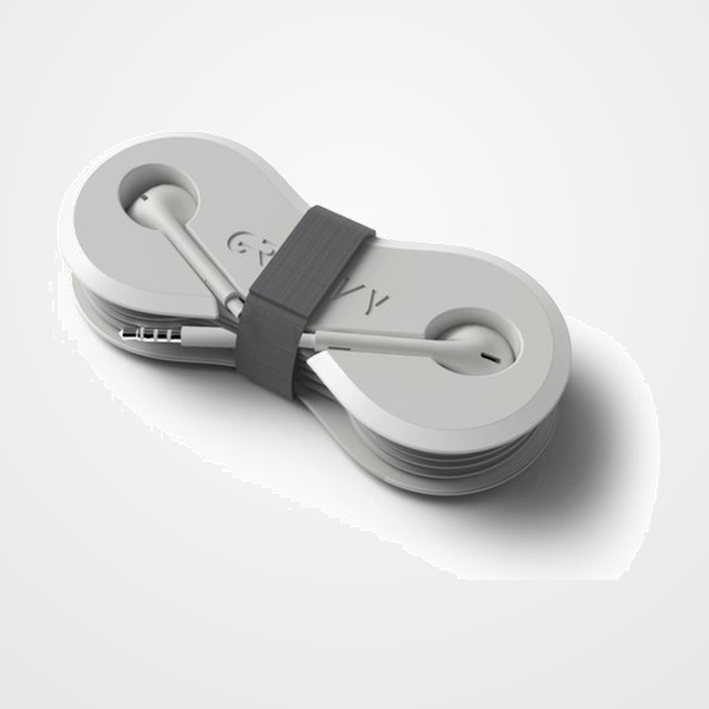 [42501593] AURICULARES GROOVY DE BOTON CON CONECTOR MINI JACK MICROFONO INTEGRADO BLANCO