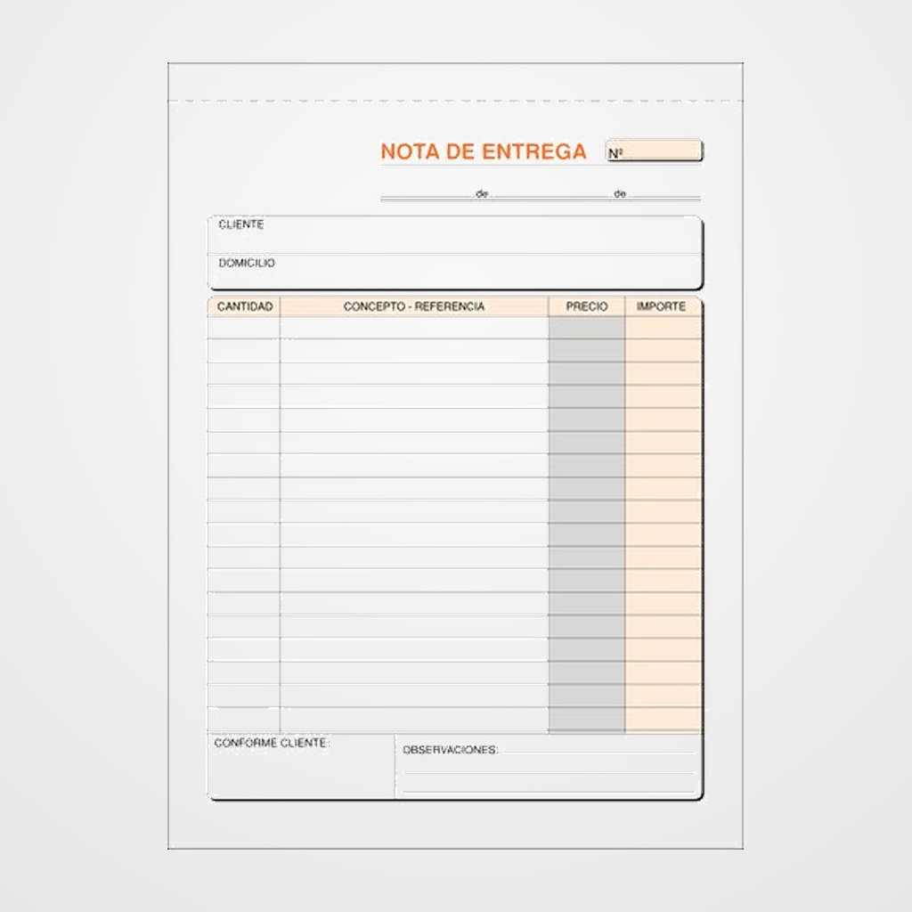 TALONARIO ENTREGAS 4º NATU DUPLI LOAN