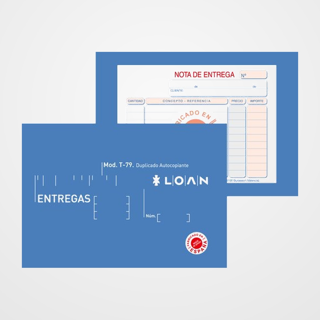 TALONARIO ENTREGAS 8º APDO DUPLI LOAN