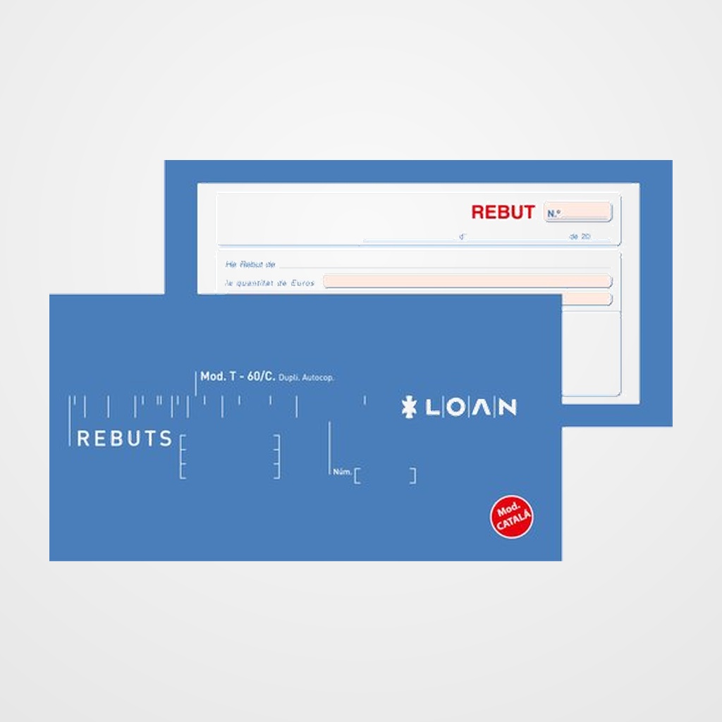 TALONARIO CATALAN RECIBOS DUPLICADO LOAN