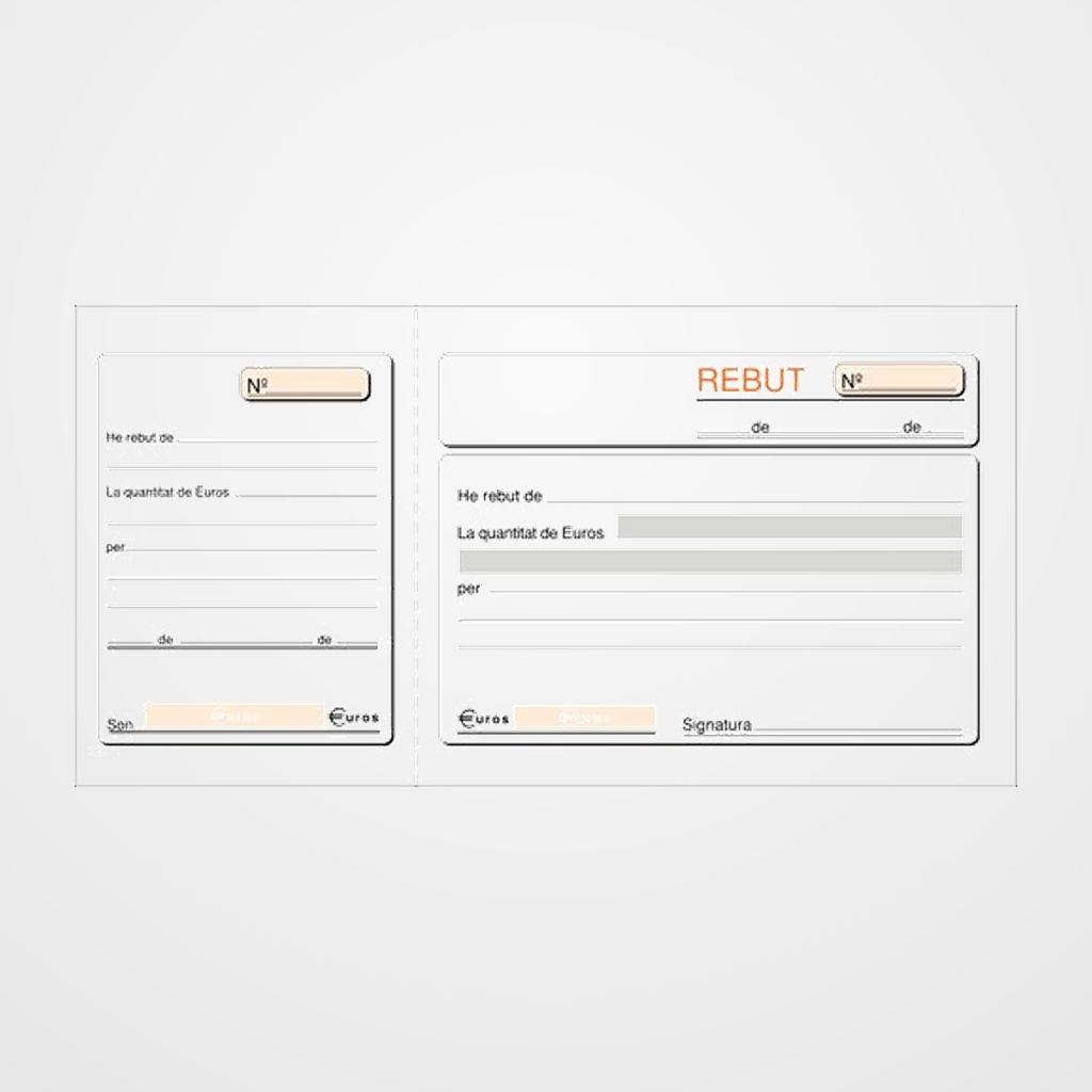 TALONARIO CATALAN RECIBOS LOAN