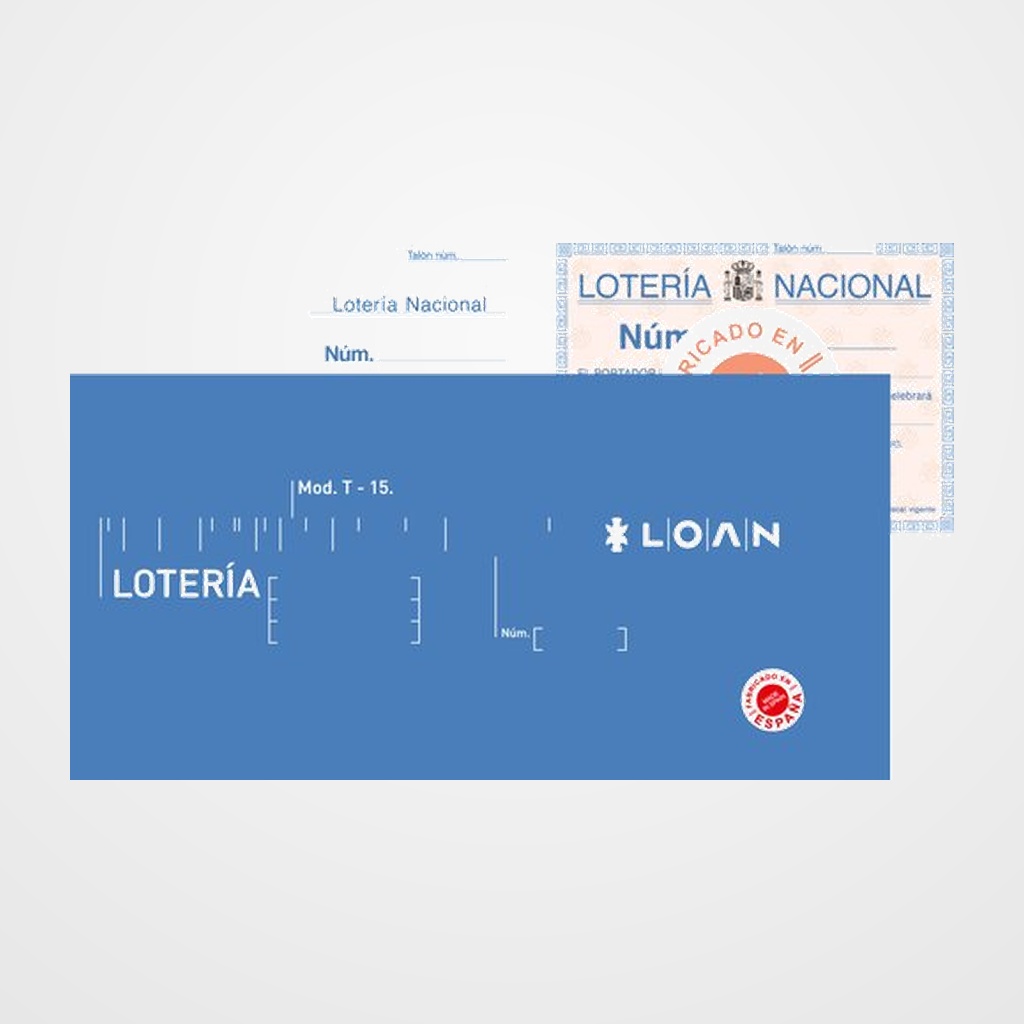 [27001102] TALONARIO LOTERIA DOS TINTAS LOAN