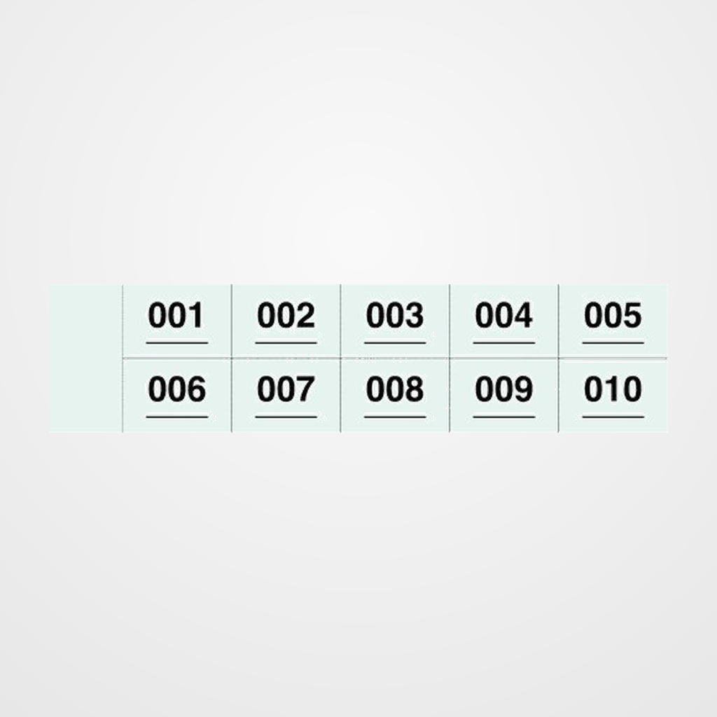 TALONARIO RIFAS DEL 1 AL 1000 DOBLES