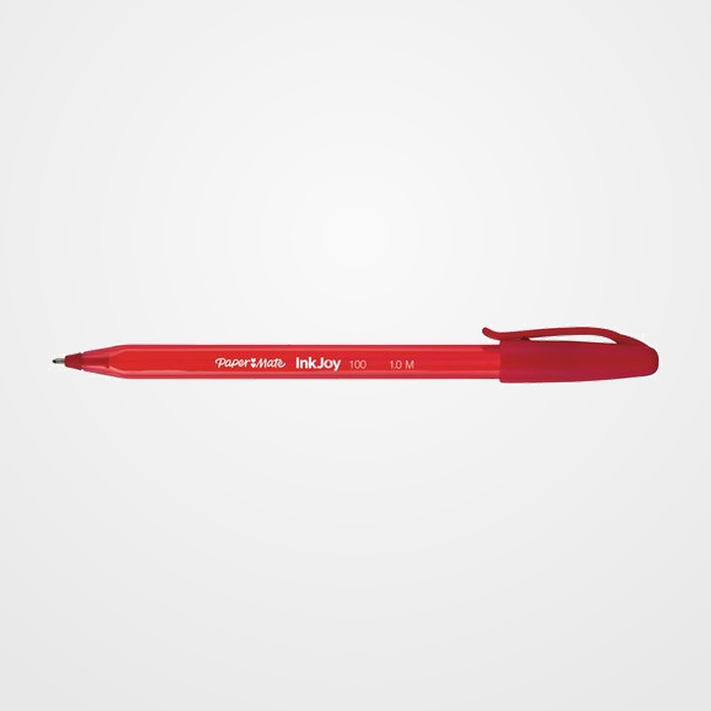 BOLIGRAFO PAPER MATE INKJOY 100 CAP ROJO