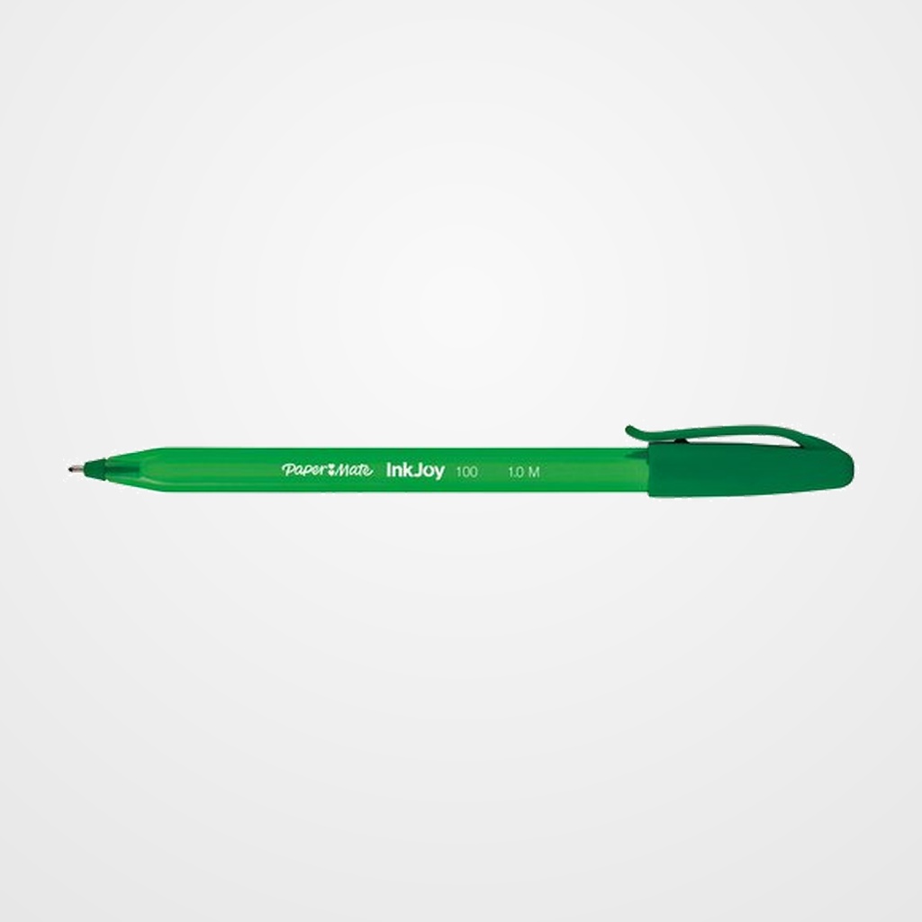 BOLIGRAFO PAPER MATE INKJOY 100 CAP VERDE