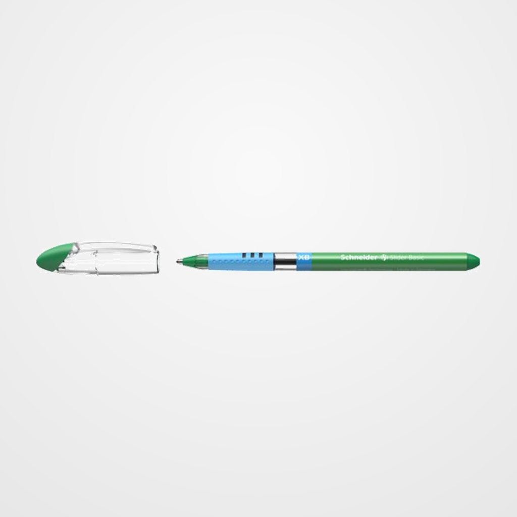 [10101222] BOLIGRAFO SCHNEIDER SLIDER BASIC XB VERDE