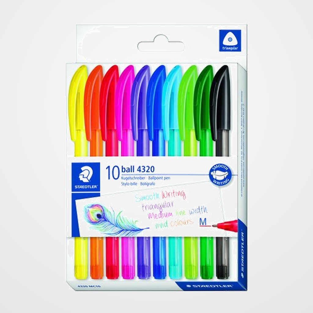 BOLIGRAFO STAEDTLER 4320 MEDIO ESTUCHE de 10