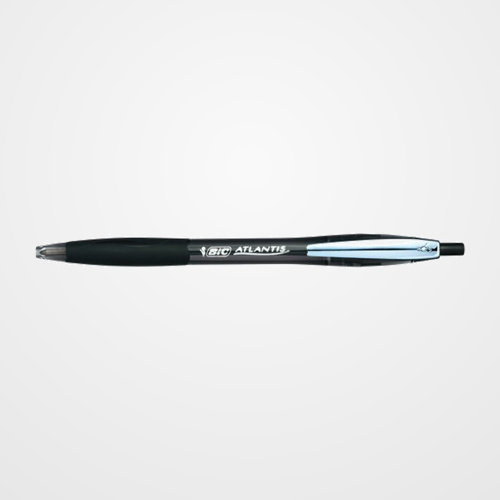 BOLIGRAFO BIC RETRACTIL ATLANTIS METAL CLIP 1.0 NEGRO